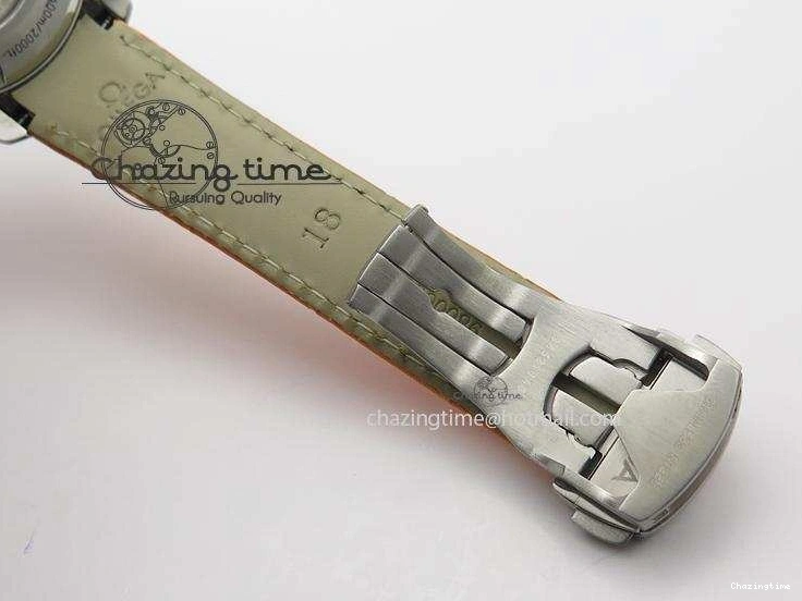 0214 Reliable Planet Ocean Professional SS V6F 37mm Ladies Orange Bezel On Orange Leather Strap A 8255